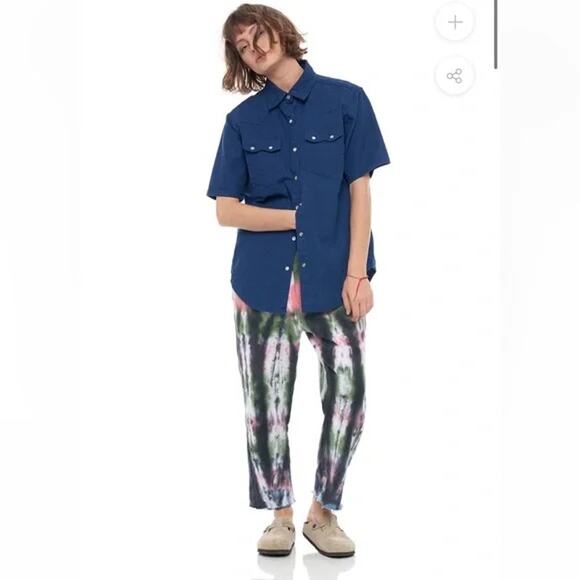 Free People x Sandrine Rose Pearl Button Western Shirt - Small - NWT - Picture 1 of 6